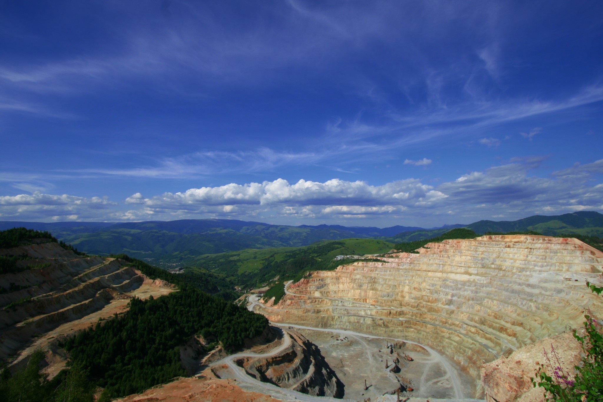 Open pit mine